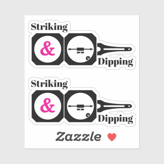 Adesivo Striking and Dipping- Geologist's Transit Compass (Folha)