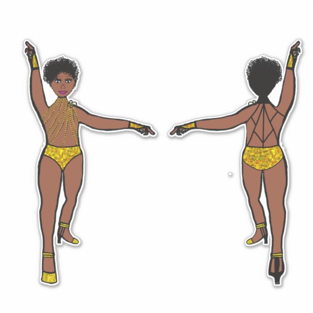 Adesivo String de Pedras na Web Amarelo de Trás #1 (Frente)