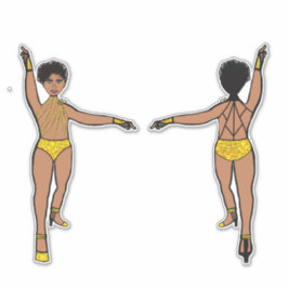 Adesivo String de Pedras na Web Amarelo de Trás #2