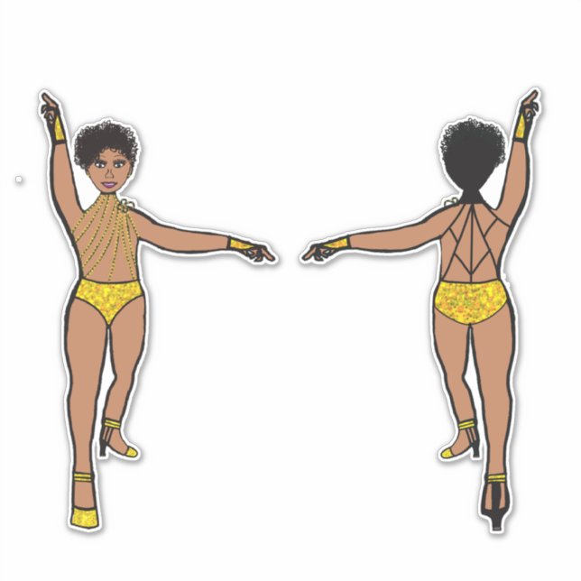 Adesivo String de Pedras na Web Amarelo de Trás #2 (Frente)