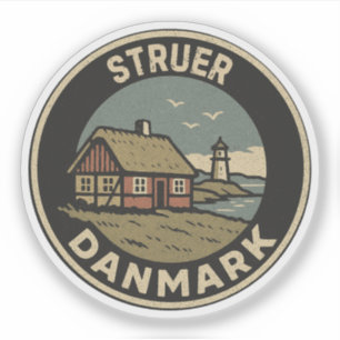 Adesivo Struer, Dinamarca Danmark
