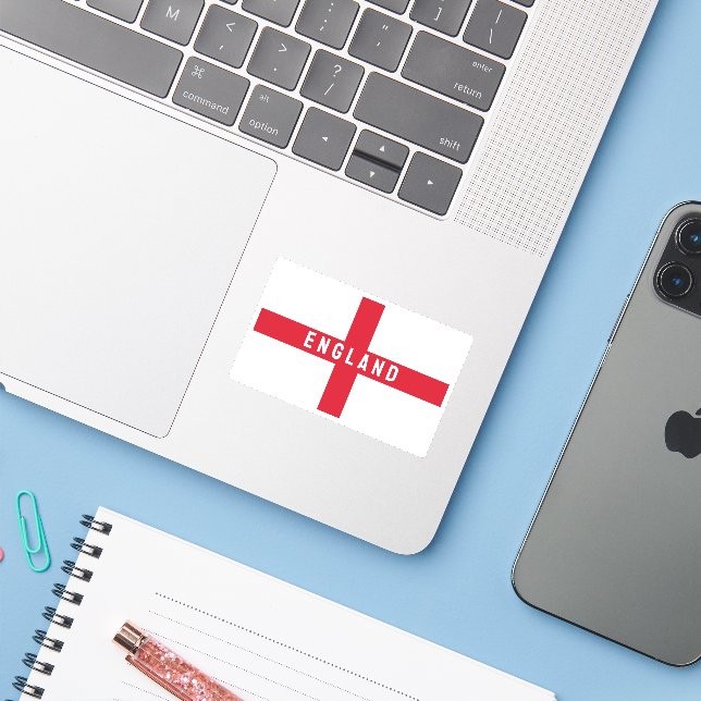 Adesivo Stylized England Flag (Notebook com iPhone)