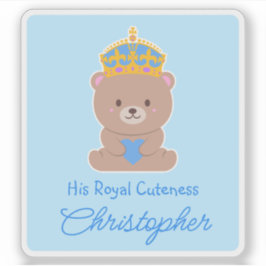 Adesivo Sua Cutenza Real | Bebê Personalizado Engraçado