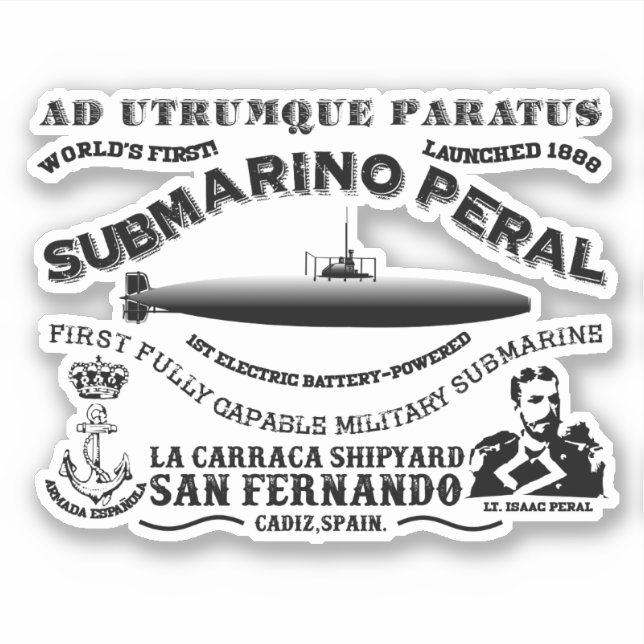 ADESIVO SUBMARINO PERAL (Frente)