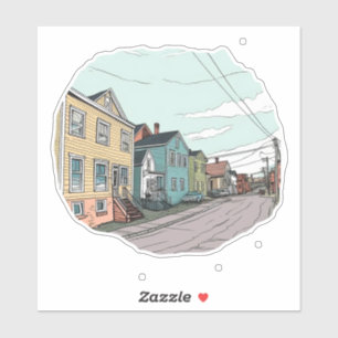 ADESIVO SUBURBANO VIZINHANÇA GEORGE STREET NEWFOUNDLAND