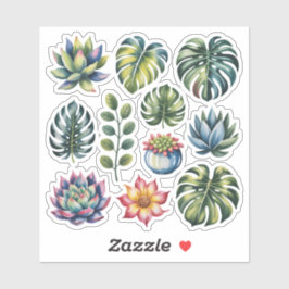Adesivo Succulent Garden Watercolor