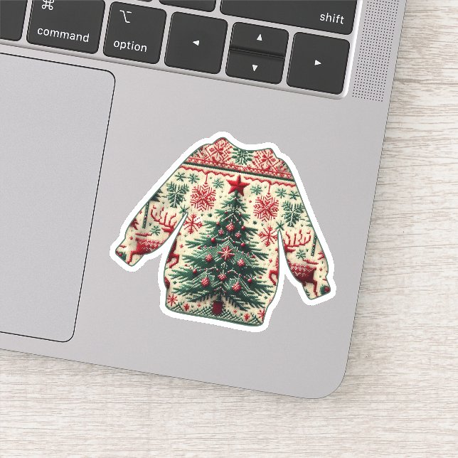 Adesivo Suéter Feio de Natal (Detalhe)