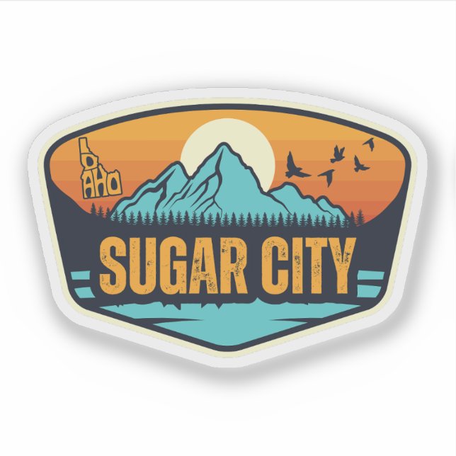 Adesivo Sugar City, Idaho (Frente)