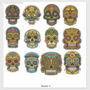 Adesivo Sugar Skull Art 12, Piece Muertos Pack
