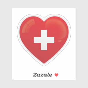 Adesivo Suiça Love Icon Sticker