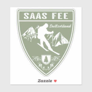 Adesivo Suiça Saas Fee