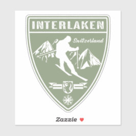 Adesivo Suiça Ski Interlaken