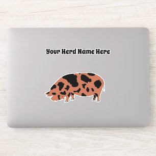 Adesivo Suíno KuneKune personalizado