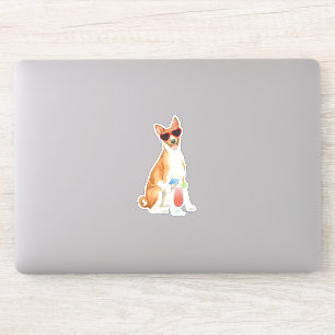 Adesivo Summer Basenji Vinyl Sticker