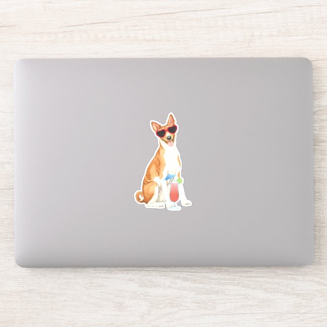 Adesivo Summer Basenji Vinyl Sticker (Computador)