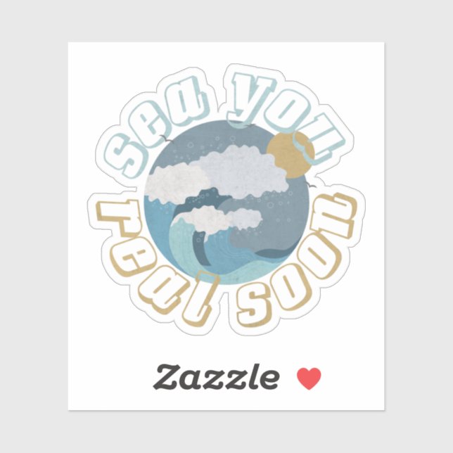 Adesivo Summer Pun: Amar Você Muito Em Breve (Folha)