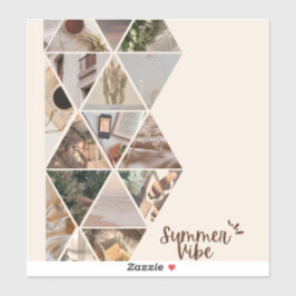 Adesivo Summer Vibe, Quero Estar Com Você, Beige Color