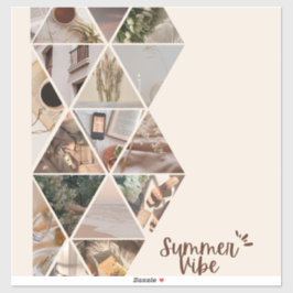 Adesivo Summer Vibe, Quero Estar Com Você, Beige Color