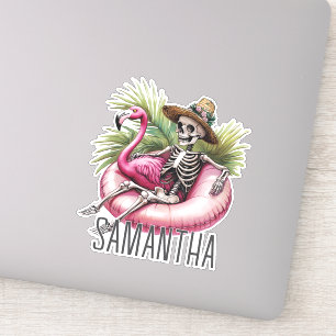 Adesivo Summerween Esqueleto de Halloween Personalizado