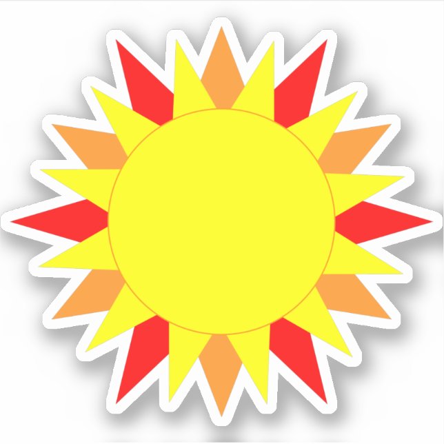 Adesivo Sun Sticker (Frente)
