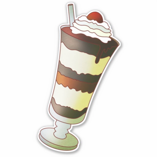 Adesivo Sundae de Chocolate (Frente)