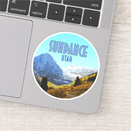 Adesivo Sundance Utah Mountain Vintage