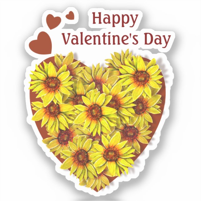 Adesivo Sunflower Heart Vinyl Sticker (Frente)