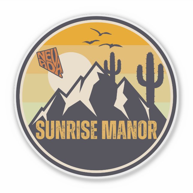 Adesivo Sunrise Manor, Nevada (Frente)