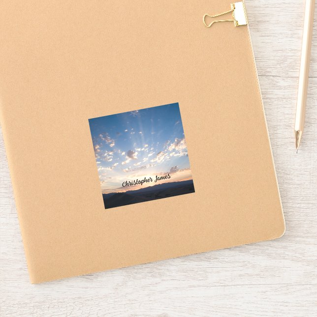 Adesivo Sunset Sky Personalizado (Notebook)