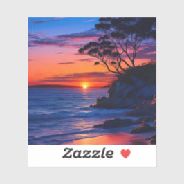 Adesivo Sunset tropical