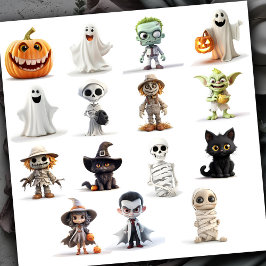 Adesivo Super Bonito Dia das Bruxas