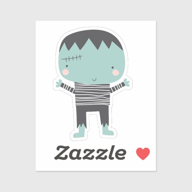 Adesivo Super bonito Frankenstein (Folha)