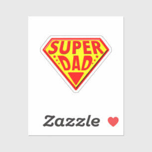 Adesivo Super Pai - Feliz Dia dos Pais