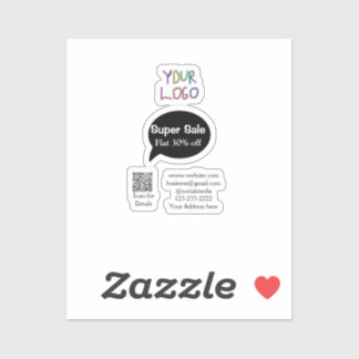 Adesivo super sale business discount scan QR code details 