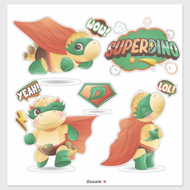 Adesivo SuperDinos Sticker (Folha)