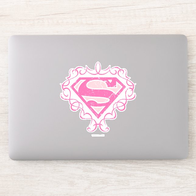 Adesivo Supergirl Pink Stripes (Computador)