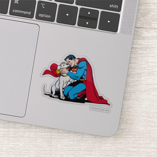 Adesivo Superman e Krypto (Detalhe)