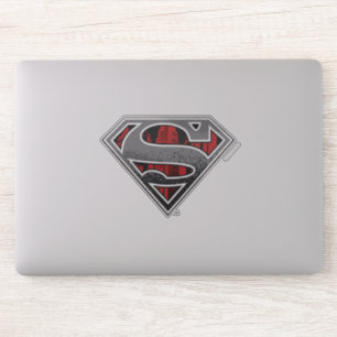 Adesivo Superman S-Shield   Cinza e Logotipo da Cidade Ver