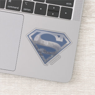 Adesivo Superman S-Shield   Logotipo azul claro