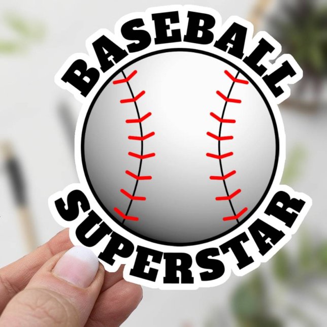 Adesivo Superstar Esporte Baseball (Baseball Superstar Sticker)