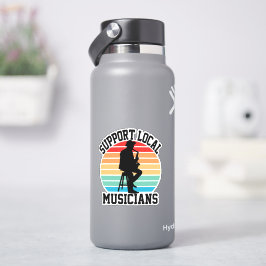 Adesivo Suporte A Músicos Locais Para O Lover Musical