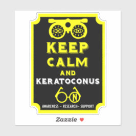 Adesivo Suporte E Consciência De Keratoconus