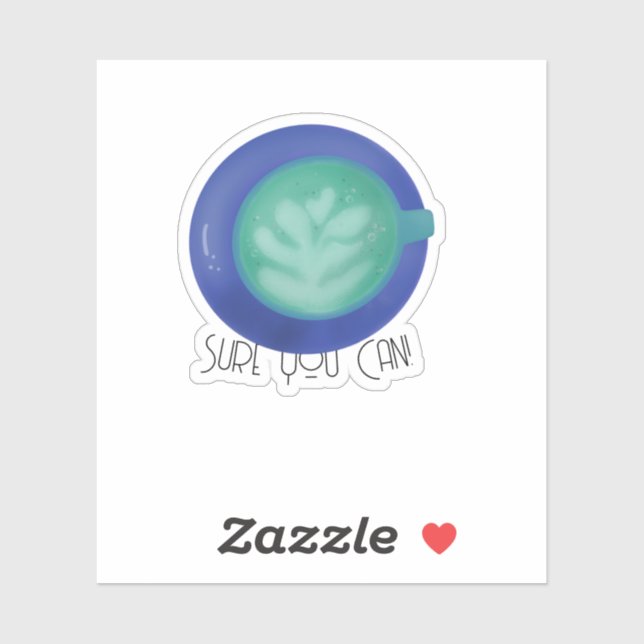 Adesivo Sure You Can (Folha)