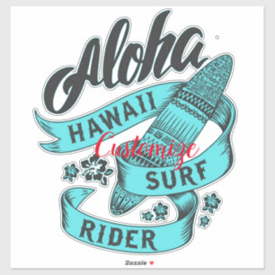 Adesivo Surf Aloha Hawaii Rider Thunder_Cove