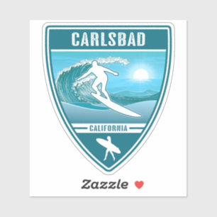 Adesivo Surf Carlsbad California