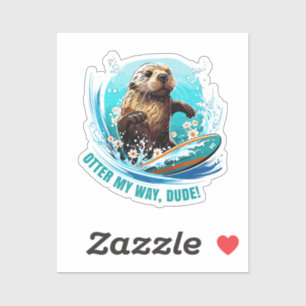 Adesivo Surfar em 841 Otter My Way Dude California Ott
