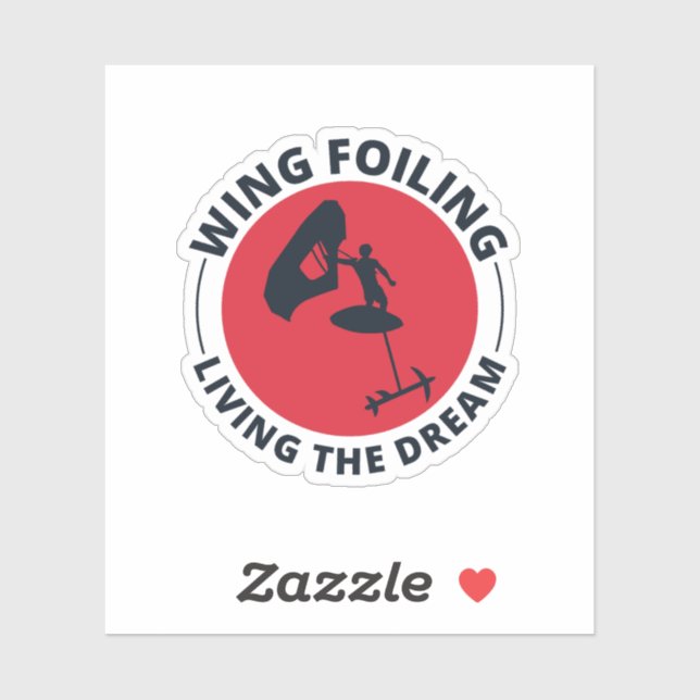 Adesivo Surfe movida a Wingfoiling Foilboard (Folha)