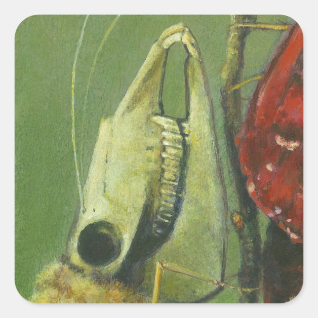 adesivo surreal da mariposa gótica (Frente)