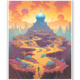 Adesivo Surreal Fantasy City in USA