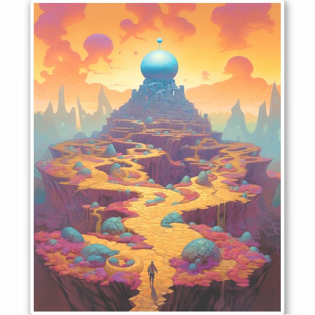 Adesivo Surreal Fantasy City in USA (Frente)